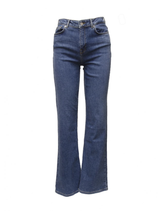 Selected Femme medium blue high waisted bootcut jeans 16088224 MEDIUM BLUE womens jeans online shopping