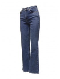 Selected Femme medium blue high waisted bootcut jeans price