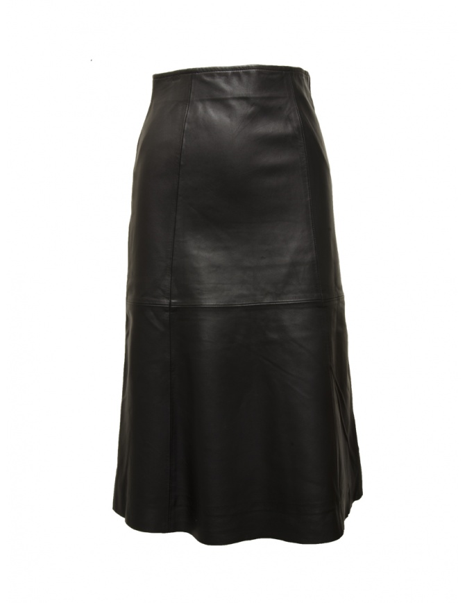Selected Femme black leather skirt 16088271 BLACK womens skirts online shopping
