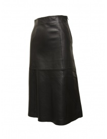 Selected Femme black leather skirt