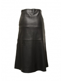 Selected Femme black leather skirt price