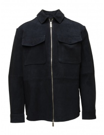 Selected Homme blue suede jacket on discount sales online