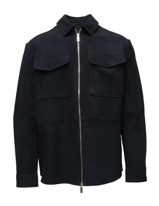 Selected Homme blue suede jacket 16087765 SKY CAPTAIN mens jackets online shopping