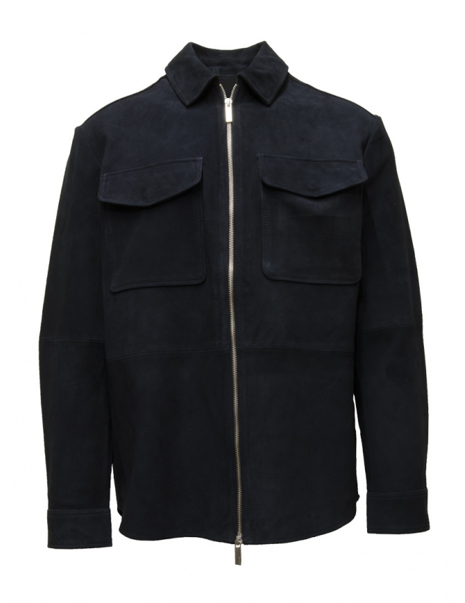Selected Homme blue suede jacket for men