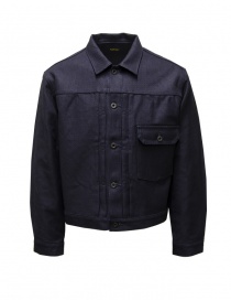 Mens jackets online: Kapital Century Denim No.1.2.3. 1st indigo blue denim jacket