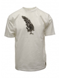 Kapital Conifer & G.G.G. t-shirt with tree and transparent insert K2304SC158 WHITE