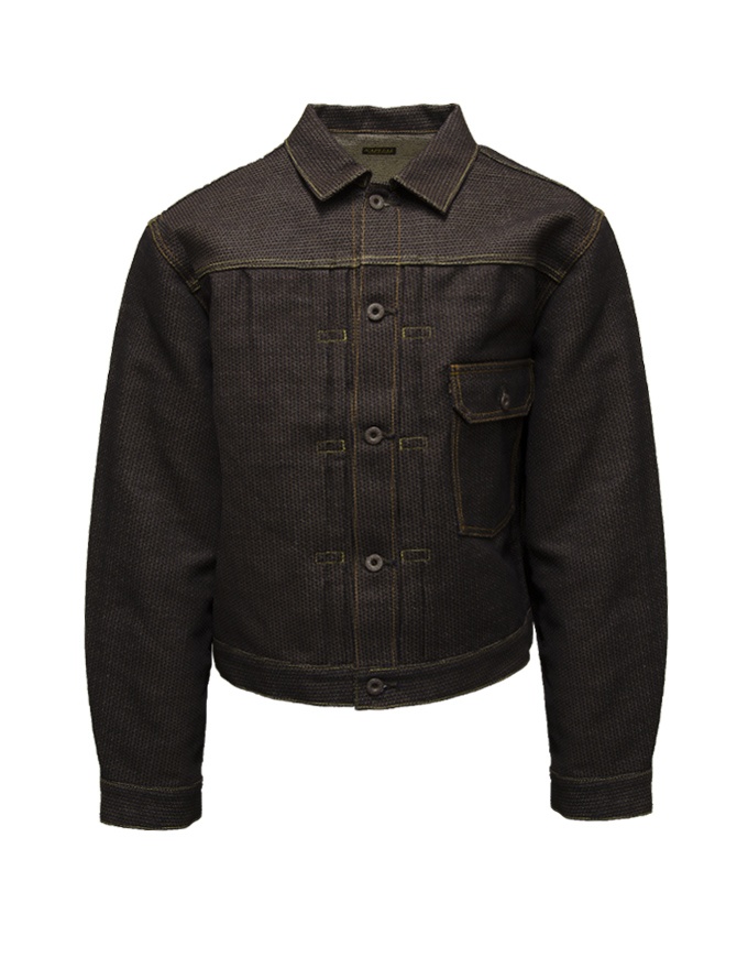 Kapital KAP-302 giacca in jeans marrone Century Denim KAP-302 N5S giubbini uomo online shopping