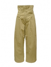 Pantaloni donna online: Kapital Baron pantaloni ampi a vita alta beige