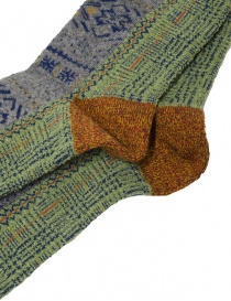 Kapital Fair Isle grey socks with ethnic pattern price