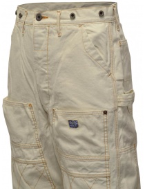 Kapital Lumber multi-pocket pants in white canvas buy online