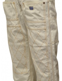 Kapital Lumber multi-pocket pants in white canvas mens trousers price