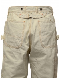 Kapital Lumber multi-pocket pants in white canvas buy online price