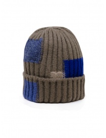 Hats and caps online: Kapital patchwork effect grey wool cap