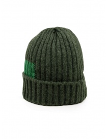 Kapital berretto in lana verde patchwork