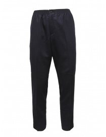Cellar Door Ciak blue wool trousers with elastic waist CIAK TAPERED BLU SW418 69 order online