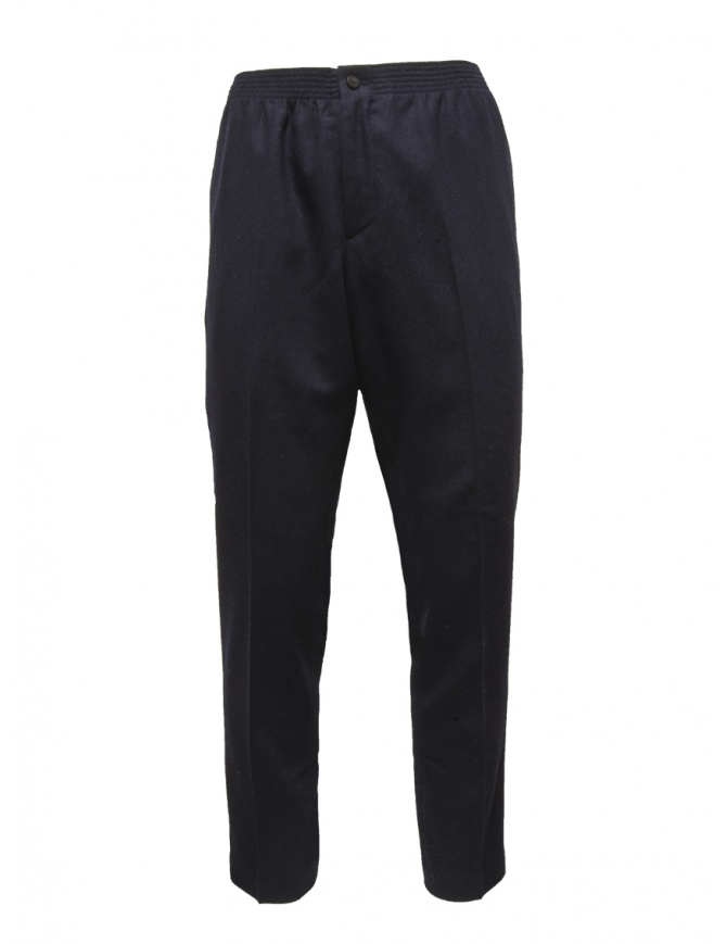 Cellar Door Ciak pantalone in lana blu con elastico in vita CIAK TAPERED BLU SW418 69 pantaloni uomo online shopping