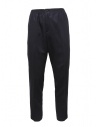 Cellar Door Ciak pantalone in lana blu con elastico in vita acquista online CIAK TAPERED BLU SW418 69