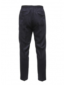 Cellar Door Ciak blue wool trousers with elastic waist buy online