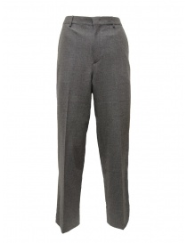 Mens trousers online: Cellar Door Noa classic trousers in asphalt grey wool