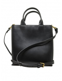 Cornelian Taurus Trace Tote mini square shoulder bag in black leather