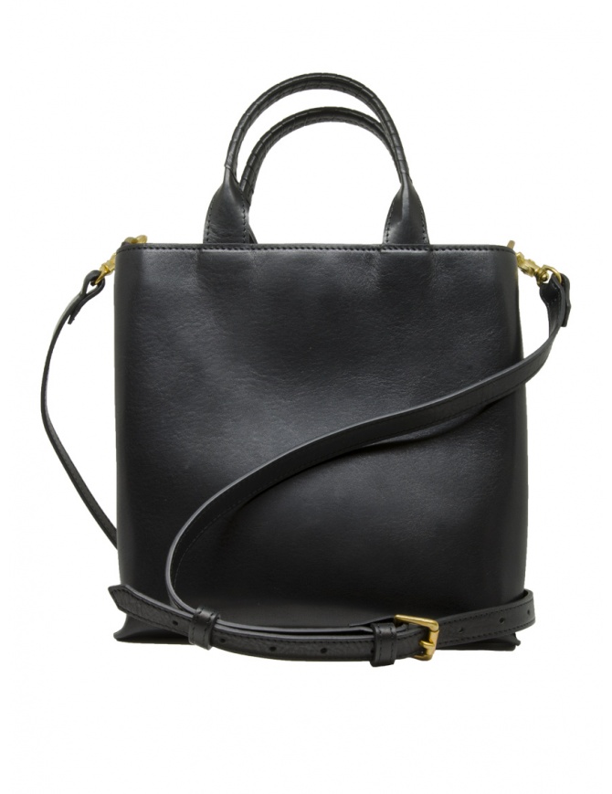 Cornelian Taurus Trace Tote mini borsa quadrata a tracolla in pelle nera CO23FWTT020 BLACK borse online shopping