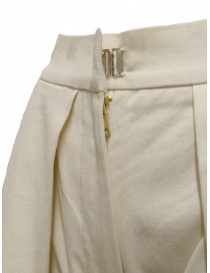 Dune_ Pantaloni culotte in twill bianco avorio pantaloni donna acquista online