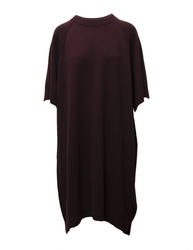 Dune_ Abito in cashmere rosso bordeaux 02 40 K14U MOSTO abiti donna online shopping