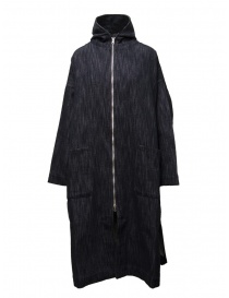 Dune_ Blue/grey reversible hooded denim coat price