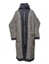 Dune_ Cappotto reversibile con cappuccio in denim blu/grigioshop online cappotti donna