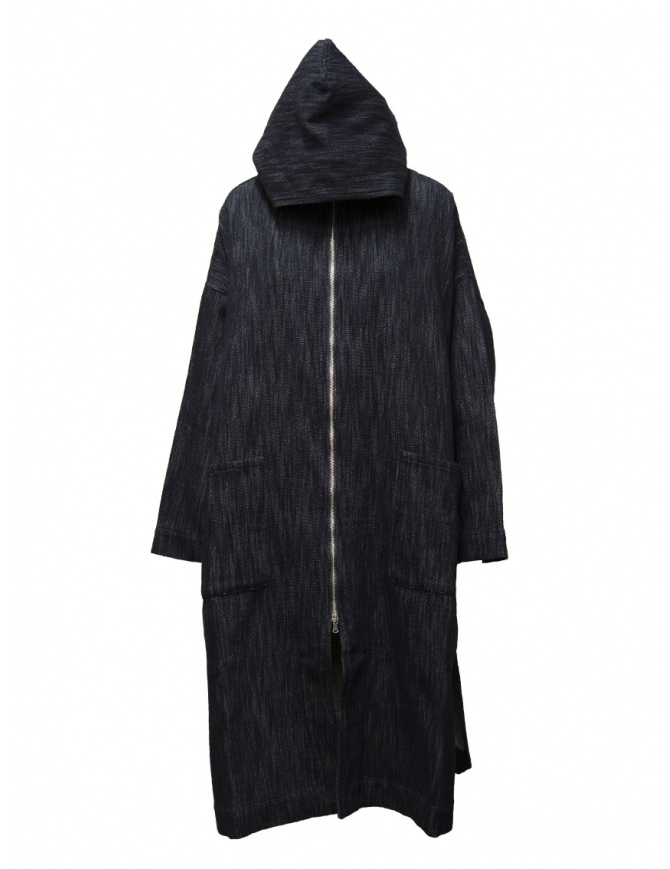 Dune_ Cappotto reversibile con cappuccio in denim blu/grigio 02 26 CW41D ASTRA cappotti donna online shopping