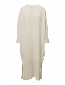 Abiti donna online: Dune_ Maxi maglia abito in cashmere bianco antico