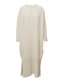 Dune_ Maxi maglia abito in cashmere bianco antico 02 40 K16U ANTIQUE WHITE