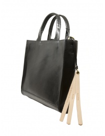 Cornelian Taurus Trace Tote mini borsa quadrata a tracolla in pelle nera acquista online