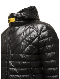 Parajumpers Miroku short thin shiny black down jacket mens jackets buy online