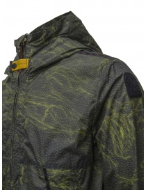 Parajumpers Marmolada PR green-yellow jacket with Wireframe print mens jackets buy online