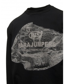 Parajumpers Corones felpa nera con stampa montagna acquista online