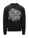 Parajumpers Corones black sweatshirt with mountain print buy online PMFLMZ01 CORONES BLACK 0541