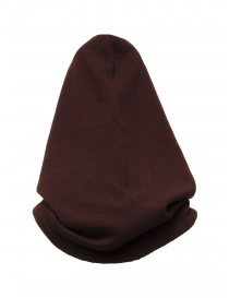 Dune_ Burgundy cashmere balaclava hood buy online