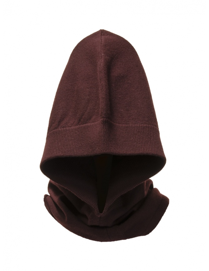 Dune_ Burgundy cashmere balaclava hood 02 40 K90U MOSTO hats and caps online shopping