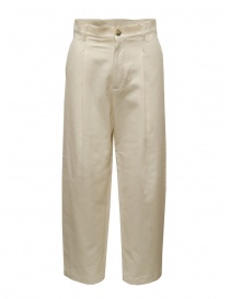 Dune_ Ivory white cotton trousers 02 24 C02U GREGGIO