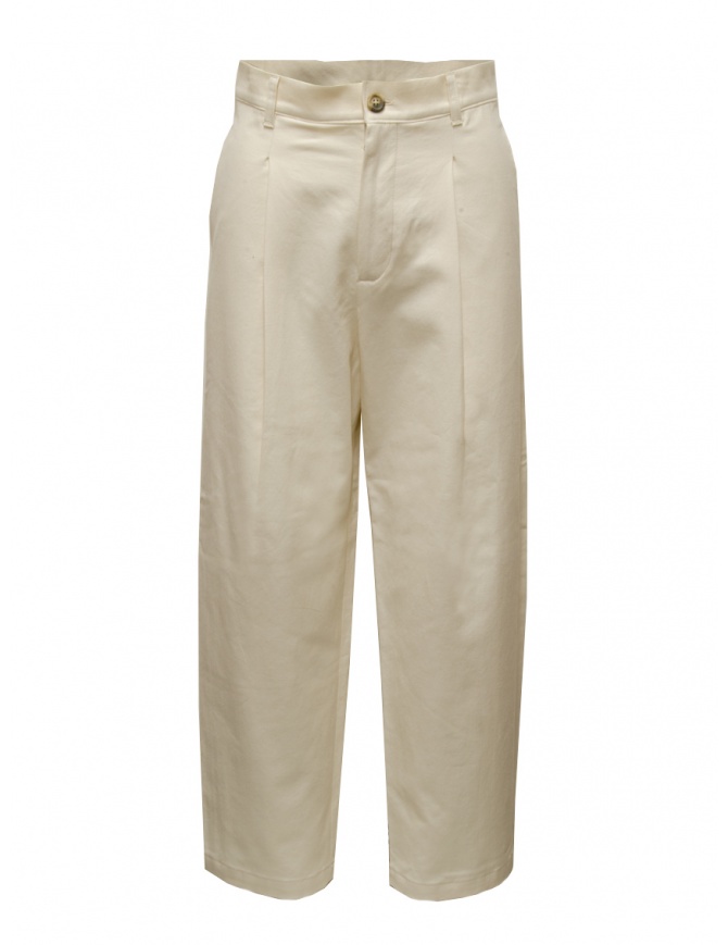 Dune_ Ivory white cotton trousers 02 24 C02U GREGGIO Dune_ Ivory white cotton trousers 02 24 C02U GREGGIO womens trousers online shopping