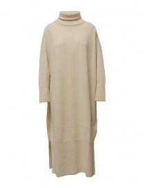 Dune_ High-neck maxi dress in beige cashmere online