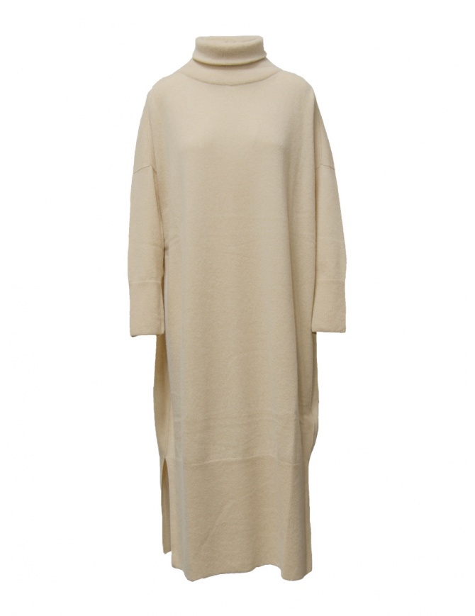 Dune_ High-neck maxi dress in beige cashmere 02 40 K15U ONICE womens dresses online shopping