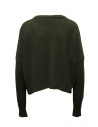 Ma'ry'ya cardigan corto squadrato in cotone verde muschioshop online cardigan donna