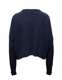 Ma'ry'ya short boxy cardigan in mid-blue cotton buy online