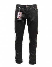 Victory Gate black rubberized jeans VG1SMSLIMFESPAL.BK order online
