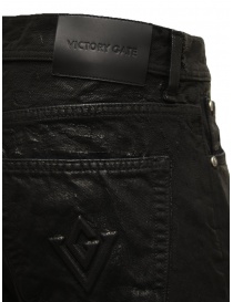 Victory Gate jeans gommati neri jeans uomo acquista online