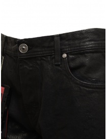 Victory Gate jeans gommati neri acquista online prezzo