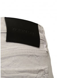 Victory Gate jeans flare gommati bianchi acquista online prezzo