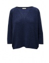 Ma'ry'ya blue cotton blend boxy sweater buy online YMK013 A6BLUE